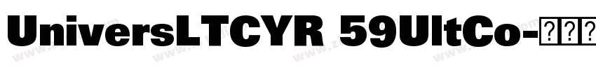 UniversLTCYR 59UltCo字体转换